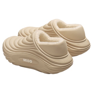 手术室防水棉拖鞋女士冬包跟医用防滑足弓支撑保暖加绒棉鞋男外穿