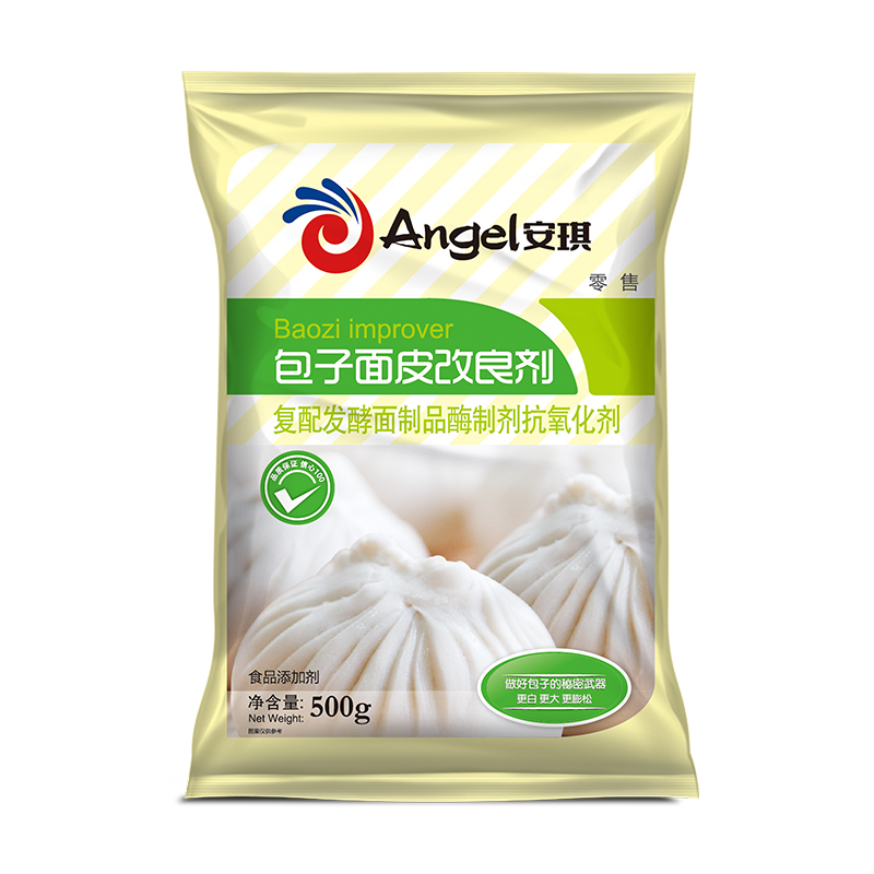 安琪包子面皮改良剂500g商用馒头膨松剂酵母伴侣家用面粉改良烘焙