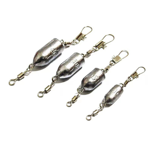 永煌渔具子弹型铅坠 带环海竿铅坠矶竿鱼坠双环铅坠钓鱼配重坠子