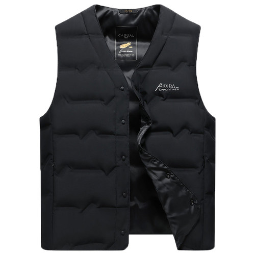 羽绒服马甲男款秋冬季新款时尚中老青年人内外穿轻薄保暖马夹背心