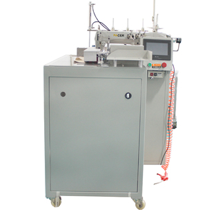 全新高速电脑自动卷口袋机工作服、牛仔、休闲裤口袋卷袋口自动