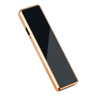 焦点防风USB充电打火机个性创意无声迷你电子点烟器便携定制刻字