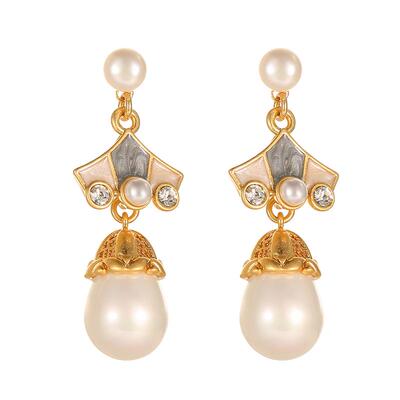 Joseph Warner中古耳环复古耳饰高级轻奢小众通勤珍珠耳钉女礼物