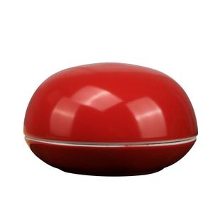 大红色印泥盒景德镇陶瓷朱砂瓷盒祭红釉印泥瓷盒大红瓷缸泥盒文房四宝印泥书画朱砂印泥篆刻印盒书法国画篆刻