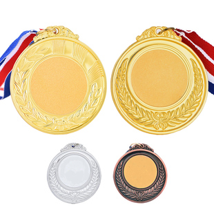 运动会奖牌金属奖章挂牌定制做幼儿园金牌铜牌小挂牌制作加急现货