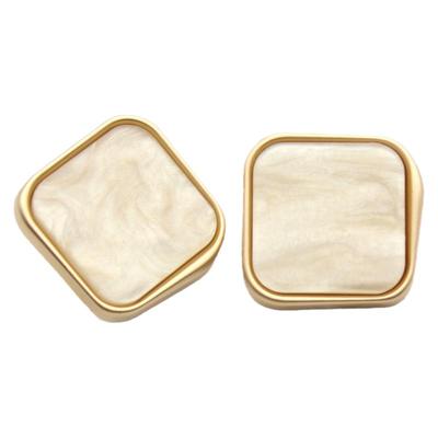 金属底纽扣方形异形双拼