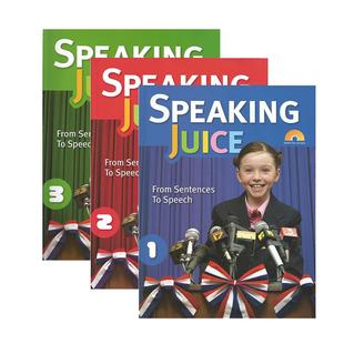 Speaking Juice 1/2/3级别口语教材 学生书+练习册+光盘寒暑假短期班单项口语少儿专项训练演讲比赛英语教材SpeakingJuice原版进口