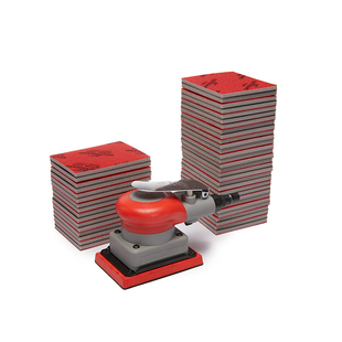 75X100方形海绵砂纸块植绒汽车模型专用抛光打磨漆2000目小方头机