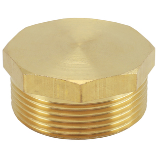 4分黄铜堵头1/2/3/4分外丝堵帽6分外牙塞头1寸黄铜闷头管道铜配件