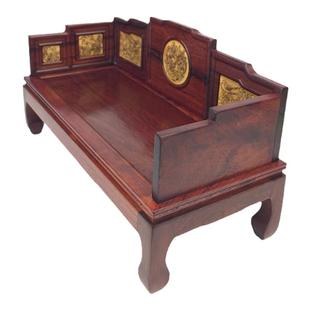 包邮红木工艺品 明清古典微型家具红酸枝小家具椅榻模型红木摆件