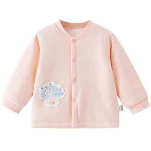 月牙子婴儿外套冬季夹棉小棉袄女宝棉服女童加绒加厚棉衣男童内胆