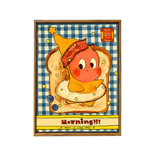 泡泡玛特星星人DIY数字油彩画儿童手工绘填充涂色治愈卡通装饰画