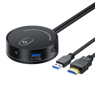 台式电脑桌面开关USB3.0网吧网咖家用主机箱外置延长开关重启按钮