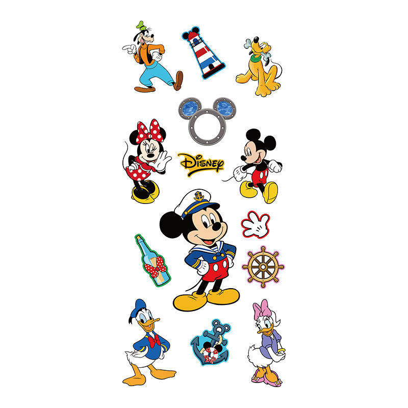 disney迪士尼邮游轮门牌贴纸米奇卧室衣柜冰箱儿童房间布置装饰画