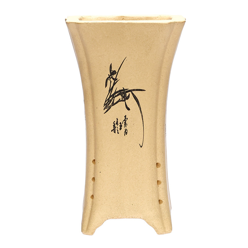 宜兴中国风兰花四方精品专用盆