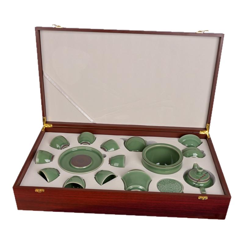精品青瓷半手工功夫茶具套装