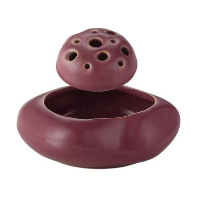 剑山日式陶瓷插花器桌面