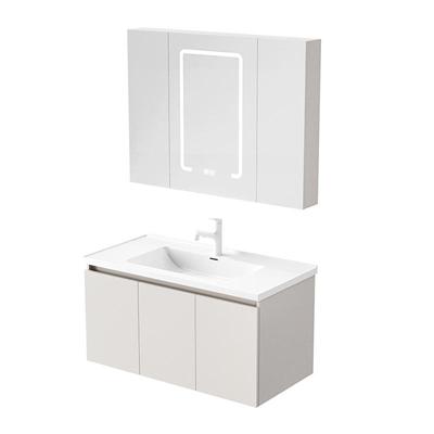 东鹏奶油风浴室柜组合