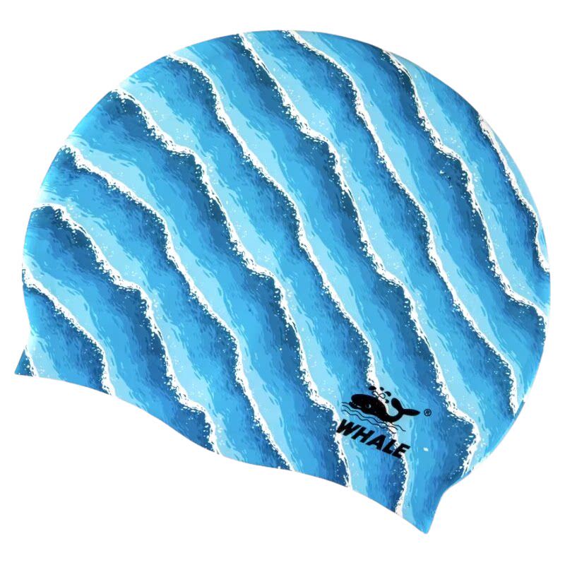 【鲸鱼正品】大号头围防水泳帽