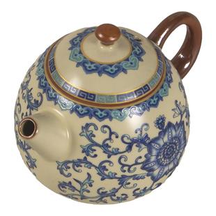 正品清仓特卖250ml米黄汝瓷茶壶功夫茶具陶瓷泡茶壶汝窑仿古釉冲