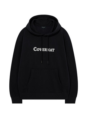 COVERNAT韩国卫衣刺绣装饰连帽款
