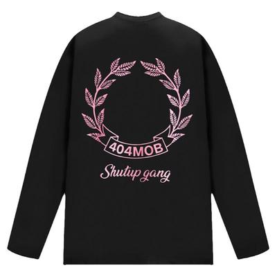 404MOB新品潮牌印花长袖T恤