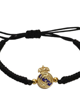 可调节足球FCB平结手工编织手绳