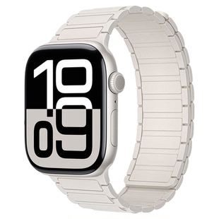 张倩仪款适用苹果手表iwatchs11/10表带applewatch9硅胶8磁吸女款
