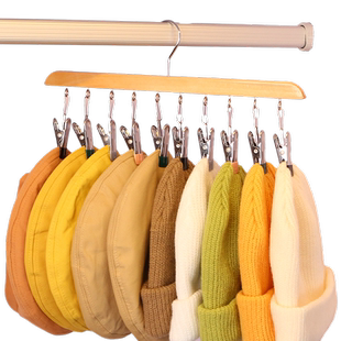 挂帽子夹收纳架挂钩衣柜宝宝针织帽无痕多夹衣帽间棒球帽家用帽架