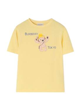 泰迪熊印花棉质T恤衫BURBERRY