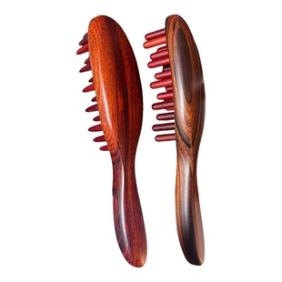 谭木匠新品至朗 至悠 拨筋按摩梳微凹黄檀送长辈礼品保健按摩梳