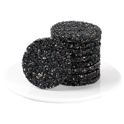 黑芝麻饼无糖精无蔗糖高钙食品糖尿添加孕妇老人休闲营养零食小吃