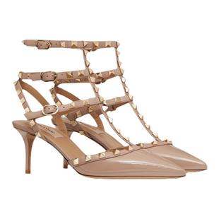 [礼物]华伦天奴VALENTINO女士 ROCKSTUD铆钉高跟鞋凉鞋婚鞋