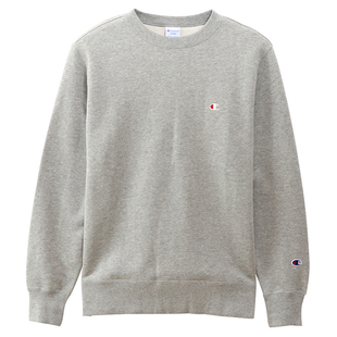 男士卫衣2025新款日版冠军正品秋冬纯棉刺绣CHAMPION小C情侣圆领