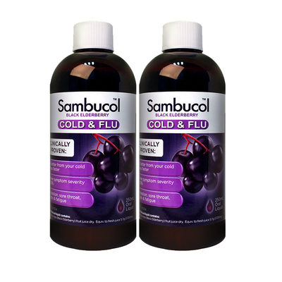 自营SAMBUCOL黑接骨木糖浆