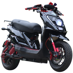 聚龙电动车新款外卖踏板电瓶车72V电摩成人长跑王高速电动摩托车