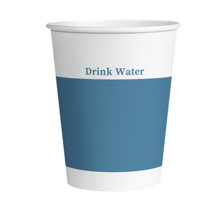 欣悦福纯色一次性纸杯加厚加硬家用办公室冷热两用豆浆杯咖啡杯