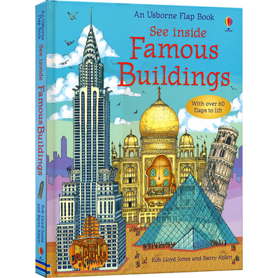 Usborne See Inside - Famous Buildings 揭秘系列 名胜古迹 图文并茂 纸板翻翻书 英语绘本 百科知识 英文原版进口儿童图书