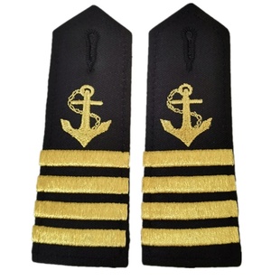 海员船员肩章系列船长轮机长电机员弧型绣花肩章海锚螺旋桨硬肩章