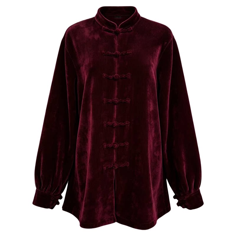 新款冬季太极服灯芯绒女武术服练功服男加厚保暖双层内加绒表演服