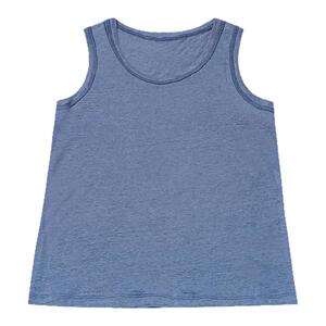 RHER STUDIO“冰岛蓝湖”夏季简约圆领背心女修身显瘦上衣D2759