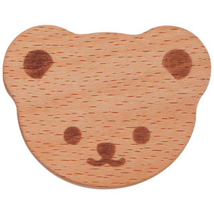 创意原木儿童衣柜拉手卡通柜门抽屉实木把手米奇榉木半圆可爱动物