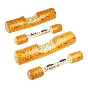 游泳池吹气浮床水上对对碰木纹坐骑浮排套装戏水玩具打人软棒漂浮