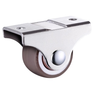 1寸定向轮静音软橡胶轱辘配件家具书柜重型榻榻米抽屉轮子小滑轮