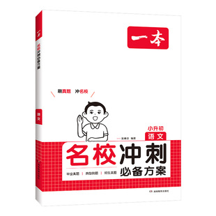 一本旗舰店小升初名校冲刺必备方案语文数学英语六年级知识大盘点小学毕业升学考试小升初总复习专项训练小学名校直通车考试训练