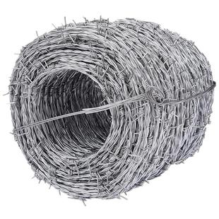 钢丝刺绳铁蒺藜隔离护栏防护网围墙防锈铁丝网围栏防爬刺防盗刺网