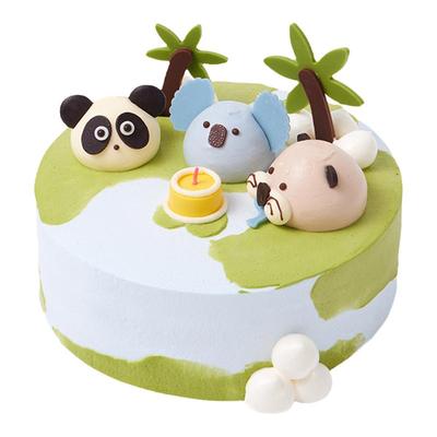 派悦坊动物世界儿童生日蛋糕山楂开心果奶油甜品同城配送北京上海