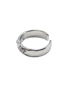 素圈锆石戒指女学生党小众设计开口戒冷淡风气质个性百搭指环