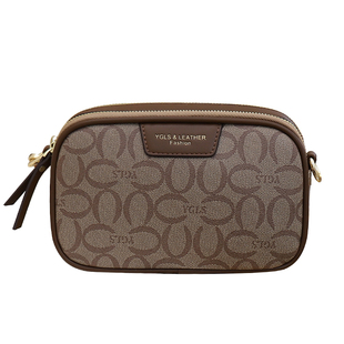 精致斜挎小包包女士2025秋冬新款小众妈妈包百搭多层包老花小方包