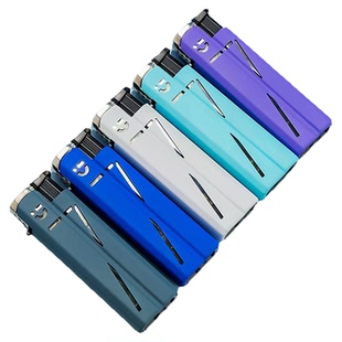 金属防风打火机直冲蓝色火焰耐用便利店超市批发刻字充气定制广告